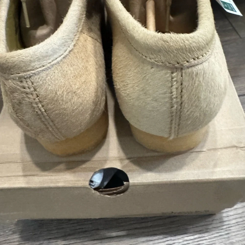 NWB Clarks Original Wallabee Men’s Maple hair Shoes Size 10.5